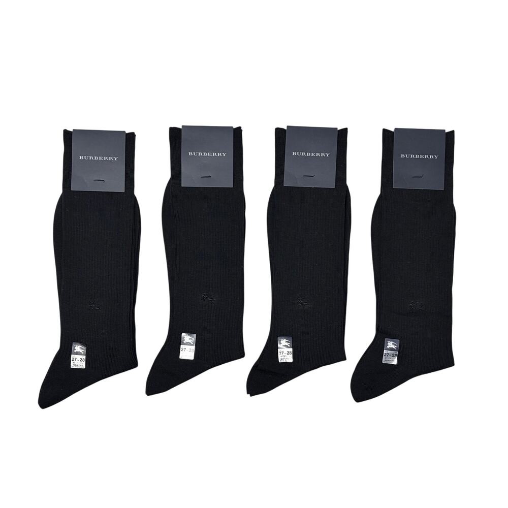 Burberry Black Dress Socks (Set of 4)